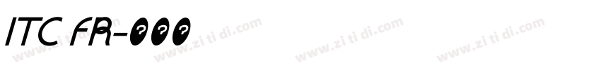 ITC FR字体转换